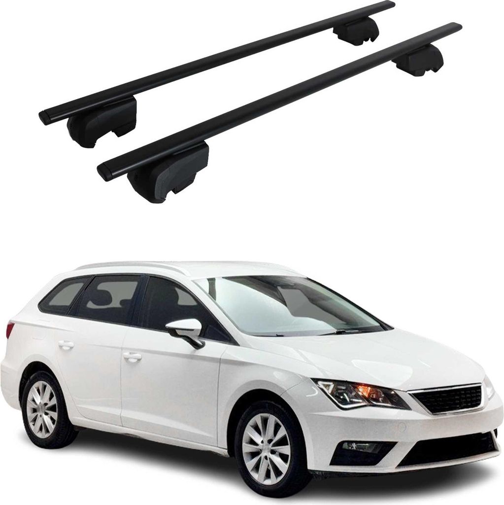 Barres de toit Transversales pour Seat Leon 2014-2019 ABE Image du produit 