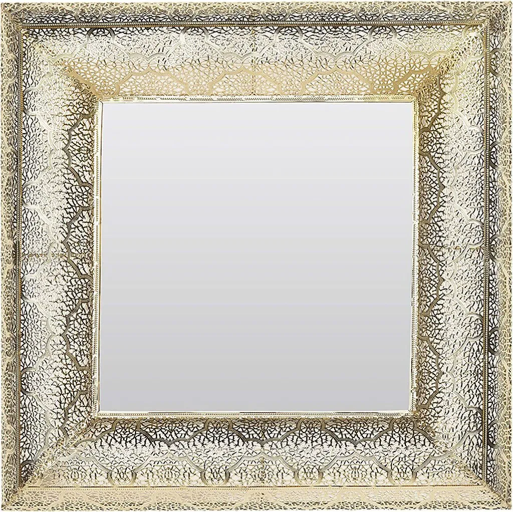 Miroir mural doré 60 cm pour illuminer un intérieur sombre style moderne