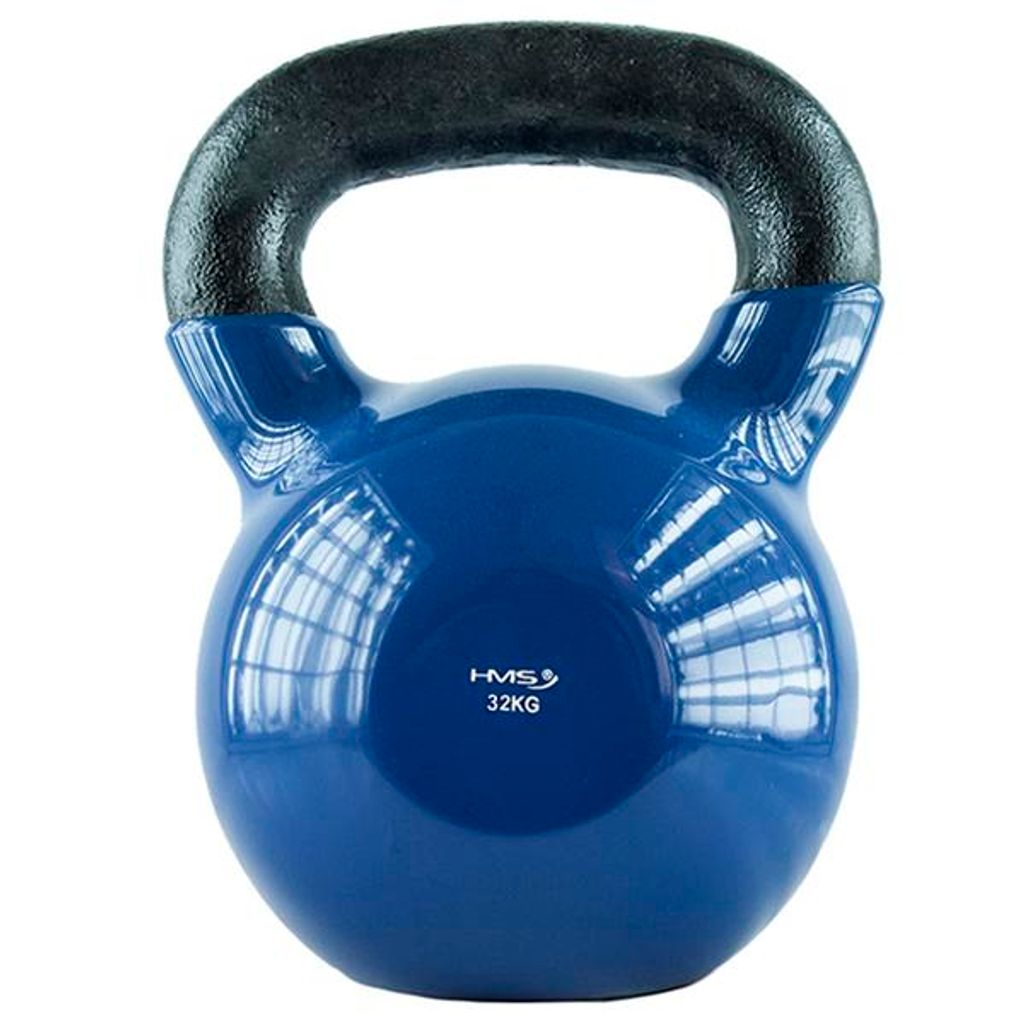 Knv32 Blaue Kettlebell Aus Gusseisen Mit Vinylbeschichtung Hms