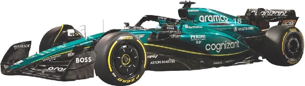 Bburago Aston Martin AMR23 Lance Stroll F1 2023 - Voiture Miniature 1:43