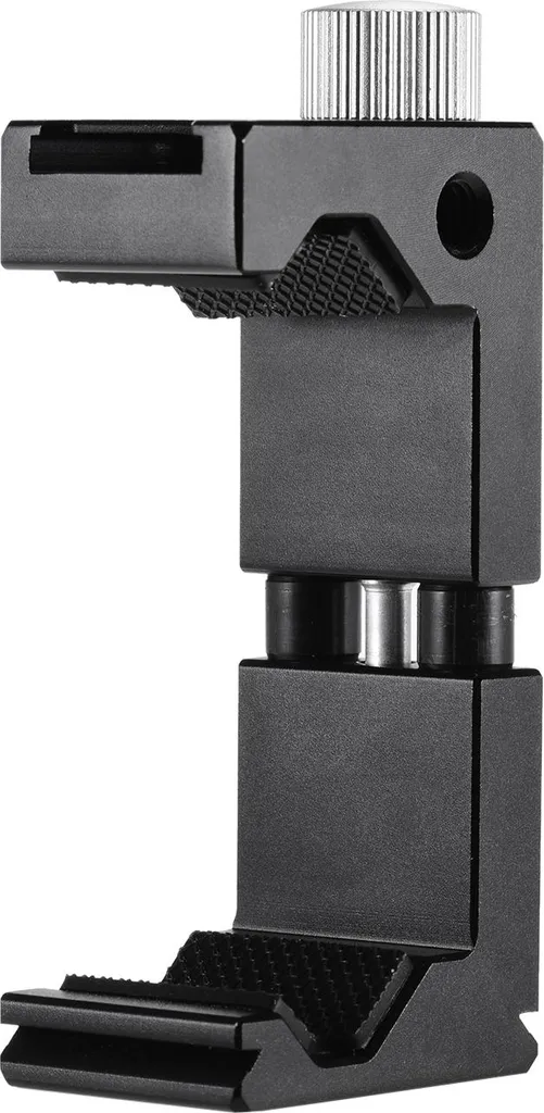 Supporto per treppiede del telefono, clip di supporto universale con foro per vite da 1/4 di pollice per selfie vlogging