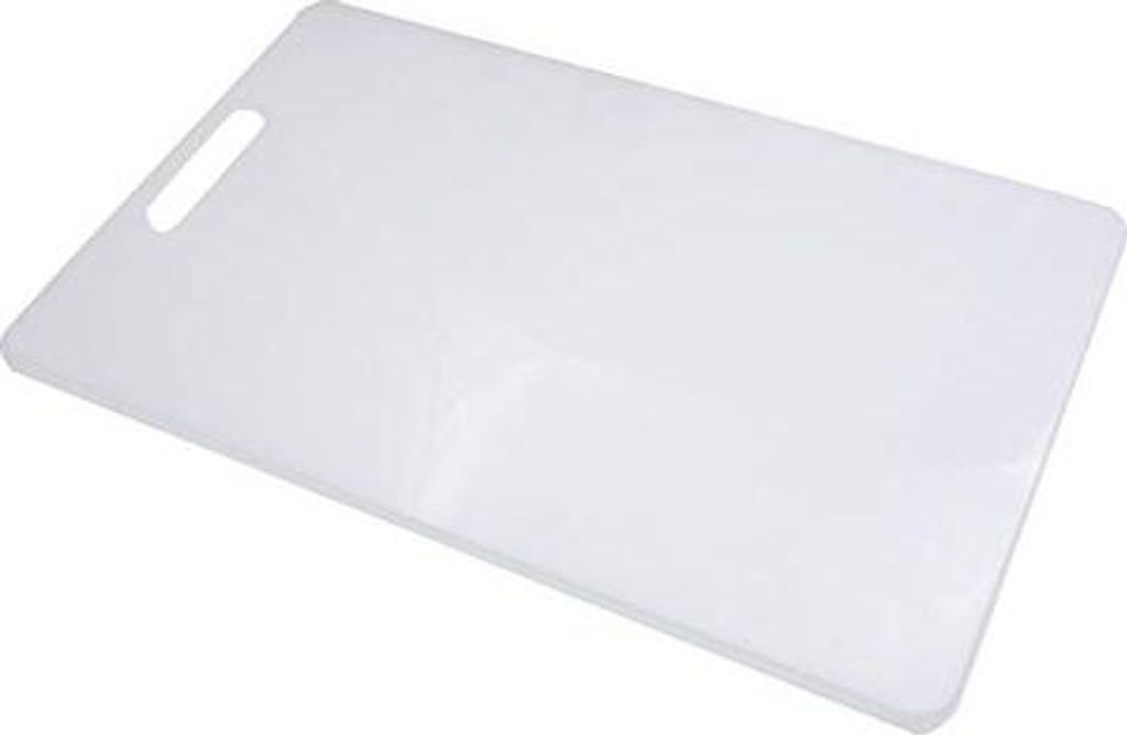 Schneidebrett weiß 40,5 x 25 x 1,2 cm Hackbrett Arbeitsplatte Polyethylen