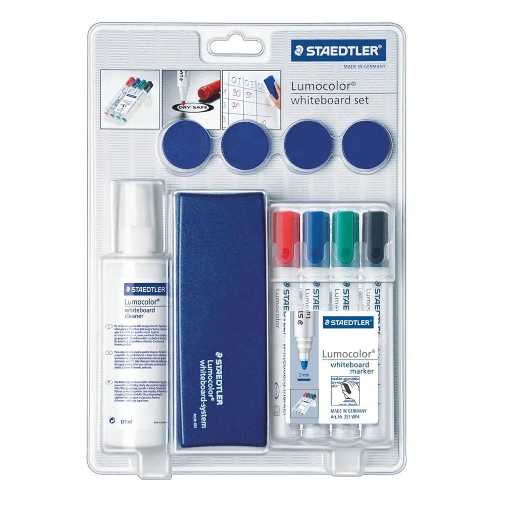 Accessoires Tableau Blanc STAEDTLER : Kit Complet pour Bureau et École