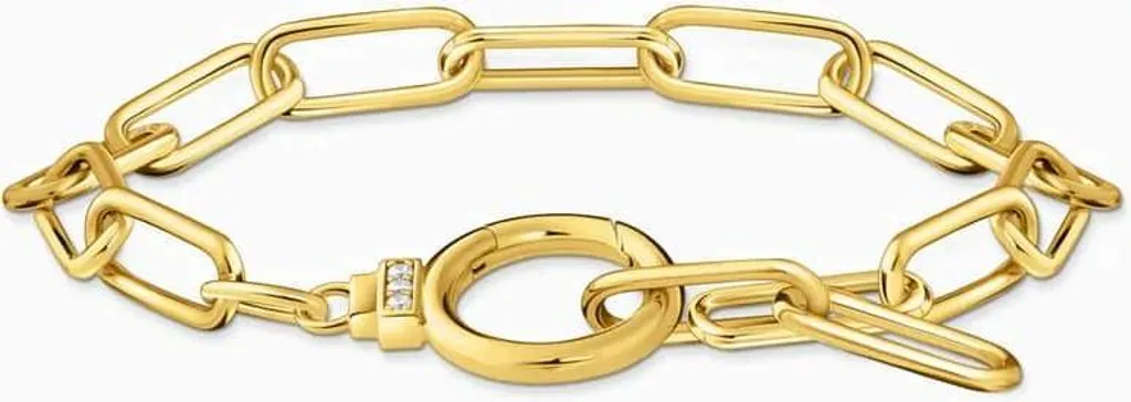 Bracelet Gourmette Femme en Argent Doré Thomas Sabo - Longueur 19 cm Chic