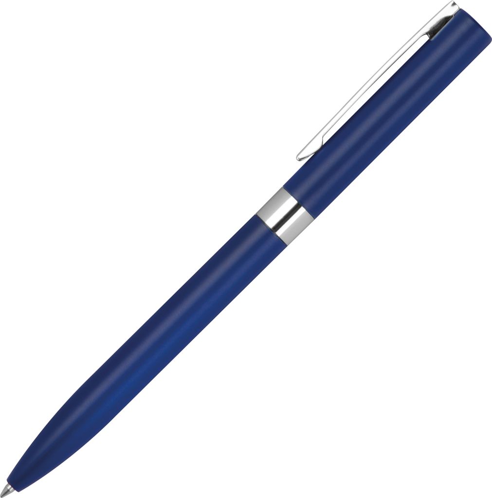 Gelschreiber aus Metall / Farbe: dunkelblau