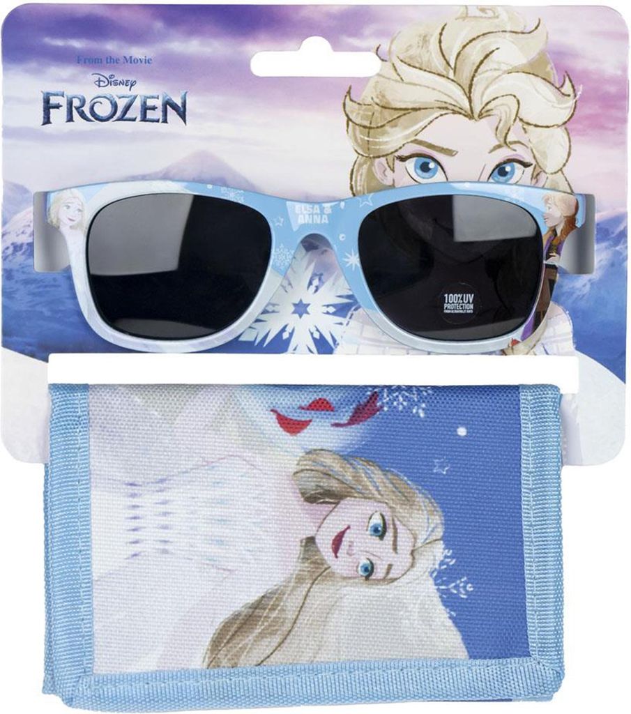 Set aus Sonnenbrille und Portemonnaie Frozen Blau Produktbild 