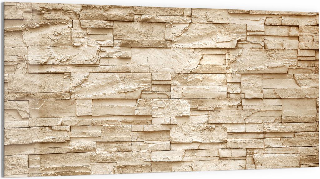 DEQORI Magnettafel Glas 100x50 cm 'Raue Schieferwand' beschreibbar Whiteboard