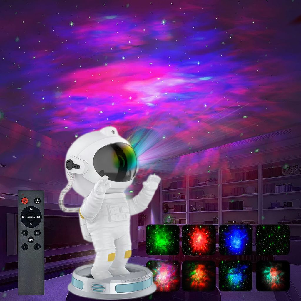 Astronaut Nachtlicht LED Sternenhimmel Licht Projektor Produktbild 2