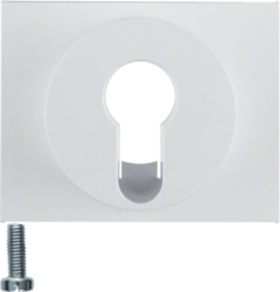 Berker 15057009 Zentralstück für Schlüsselschalter/-taster polarweiß, glänzend Berker K.1