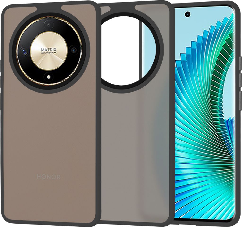 Techsuit HaloFrost Back Cover Hülle für HONOR Magic6 Lite - Schwarz