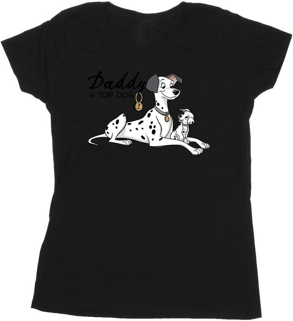 Disney - "101 Dalmatians Top Dog" T-Shirt für Damen BI23012 (S) (Schwarz)