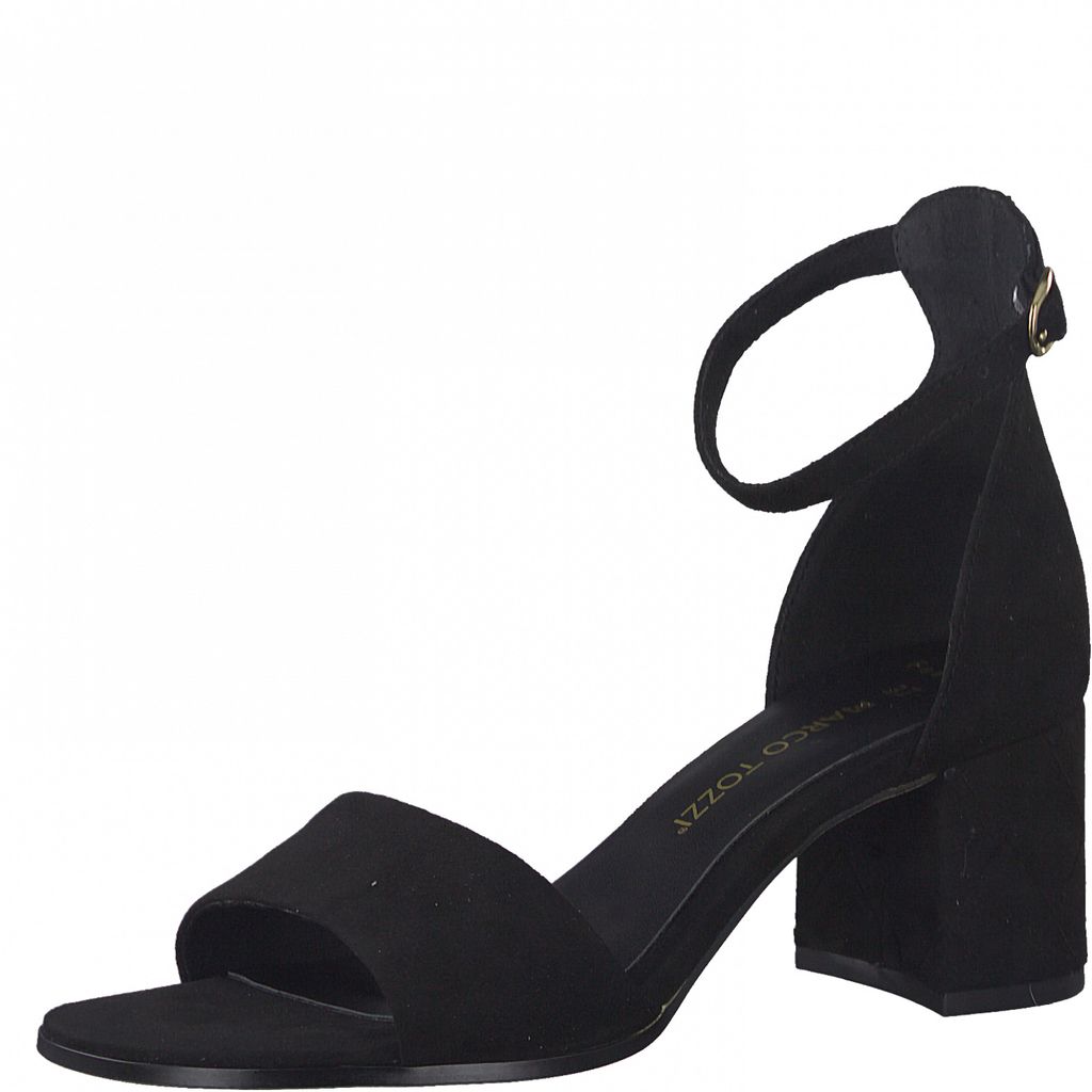 Damen Schuhe Absätze Schuhe mit Blockabsätzen und Pumps Marco Tozzi Riemchen sandalen in Schwarz 