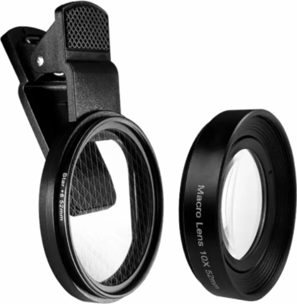 INF Makro objektiv 3 v 1 52 mm 10X s hvězdicovým filtrem Obrázek produktu 