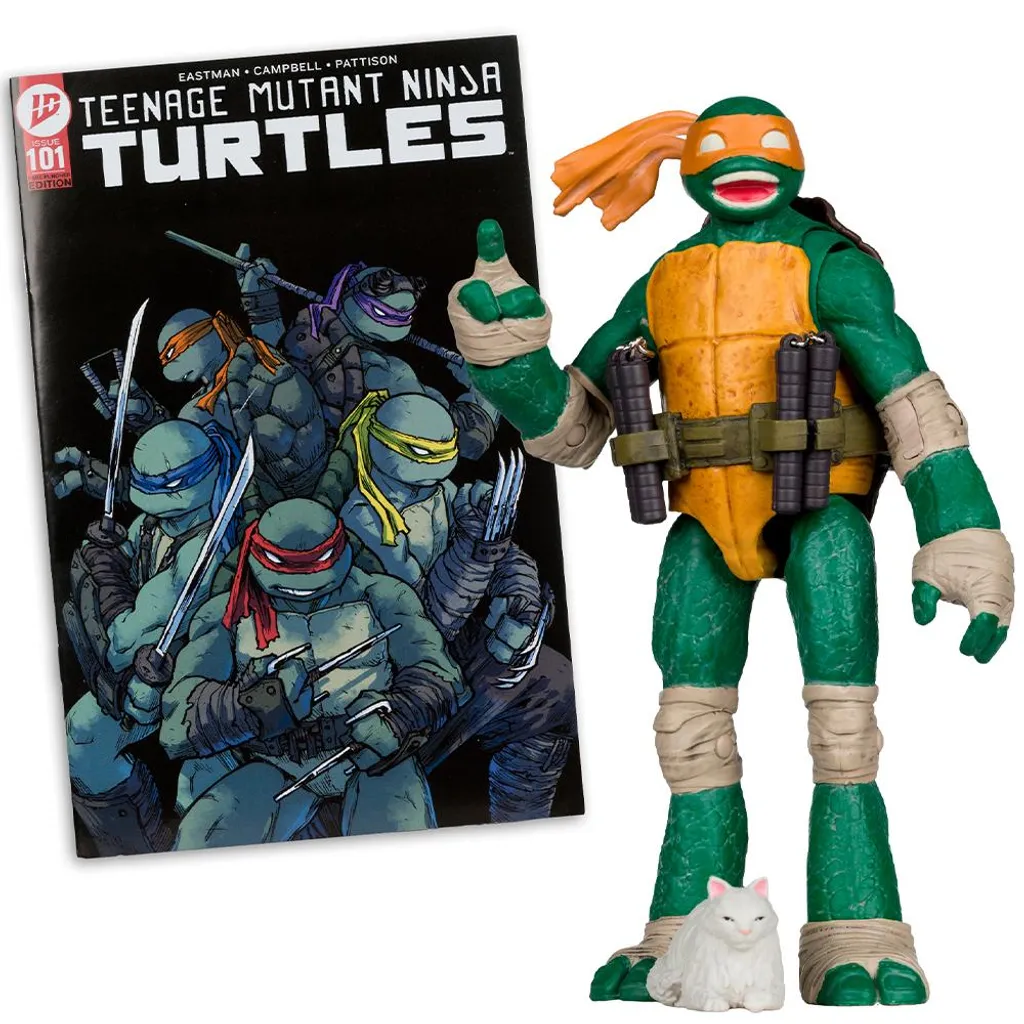 Figurine Articulée Michelangelo Tortues Ninja 13cm Page Punchers Comics