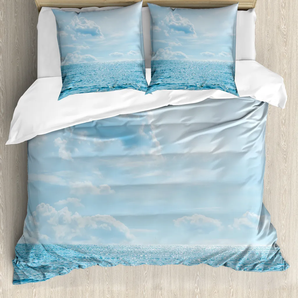 My Linen Home Set Copripiumino/Biancheria da Letto in Lino Lavato (100% StoneWashed) Blu grigio, 1 Copripiumino 135x200 cm e 1 Federa Cuscino Lino
