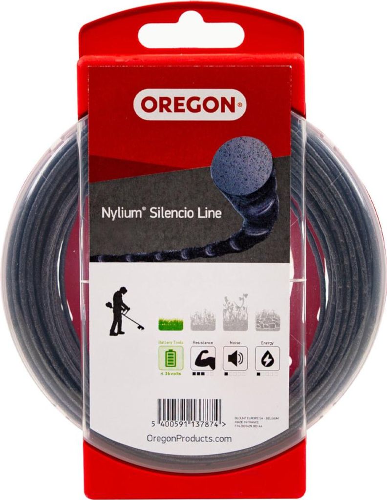 Oregon Alumax Rund Freischneidefaden 2,0 mm Durchmesser, 126 m Länge