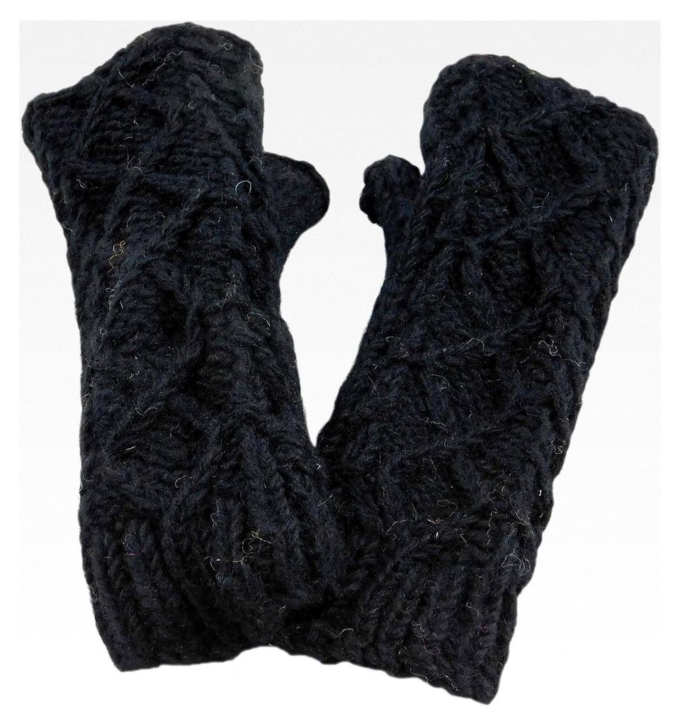 Handstulpen Pulswärmer 100% Naturwolle gefüttert