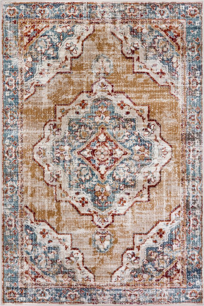 Hanse Home Luxor Kurzflor Teppich Strozzi Beige Blau