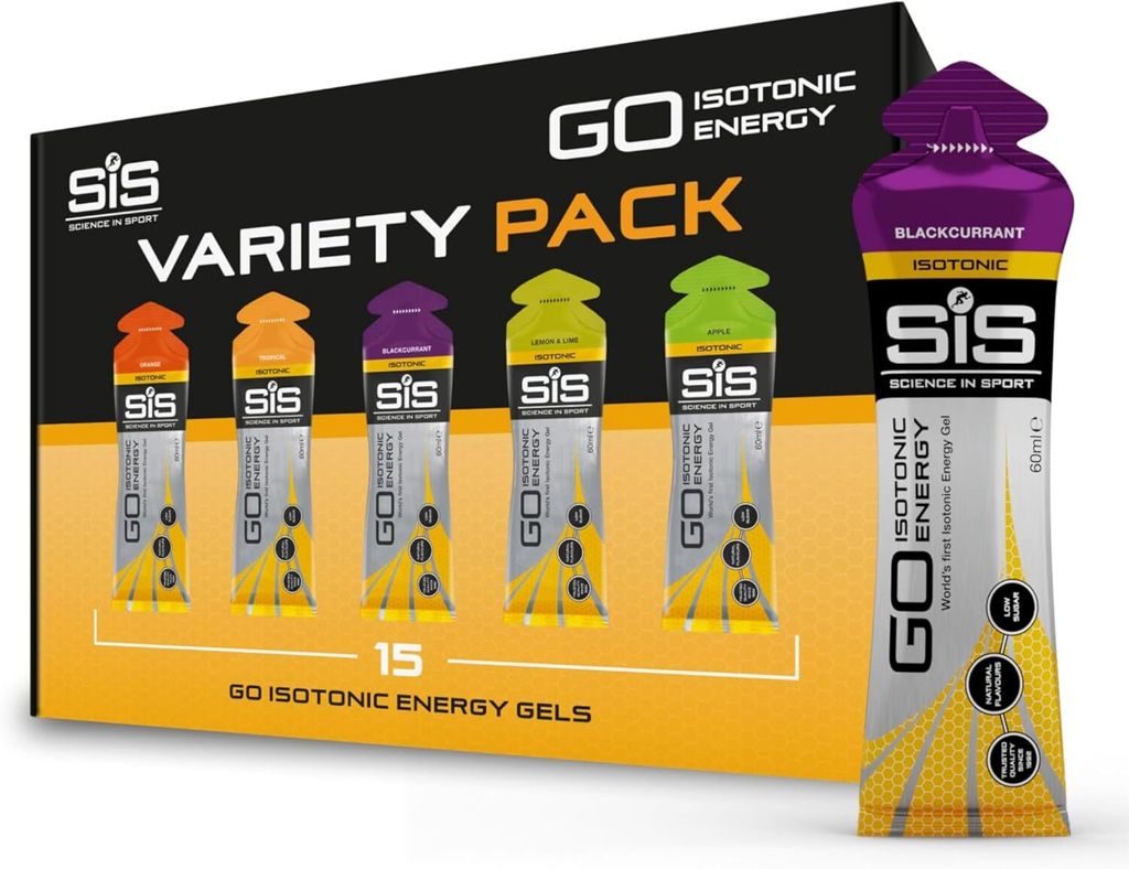 Science in Sport - SIS Go High Carb - Isotonic Energy Gel - Vegan - Isotonische Formulierung mit 22g Kohlenhydraten - 15 x 60ml