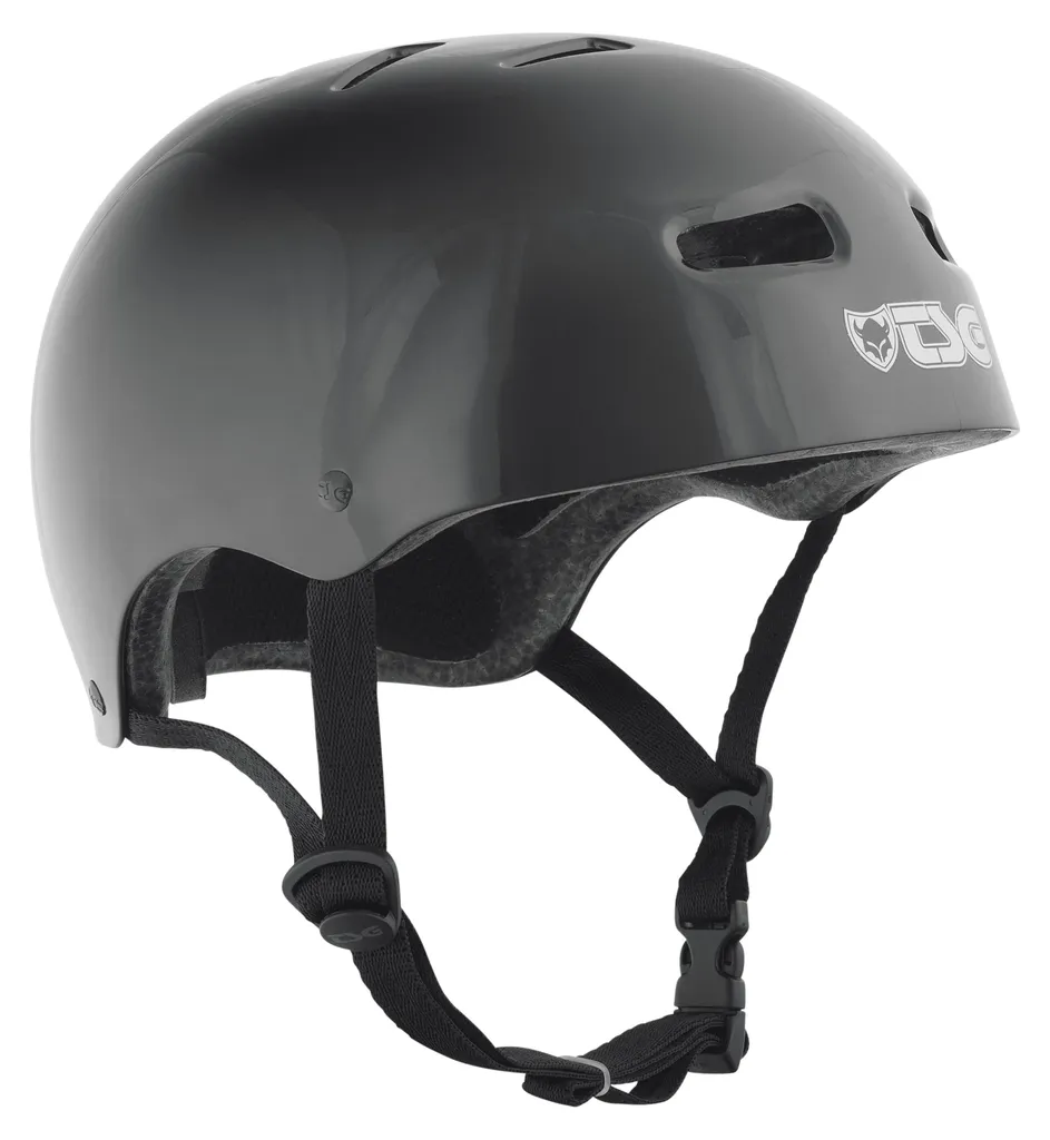 Casque TSG Helma robuste Injected Black 151 avec ventilation optimisée