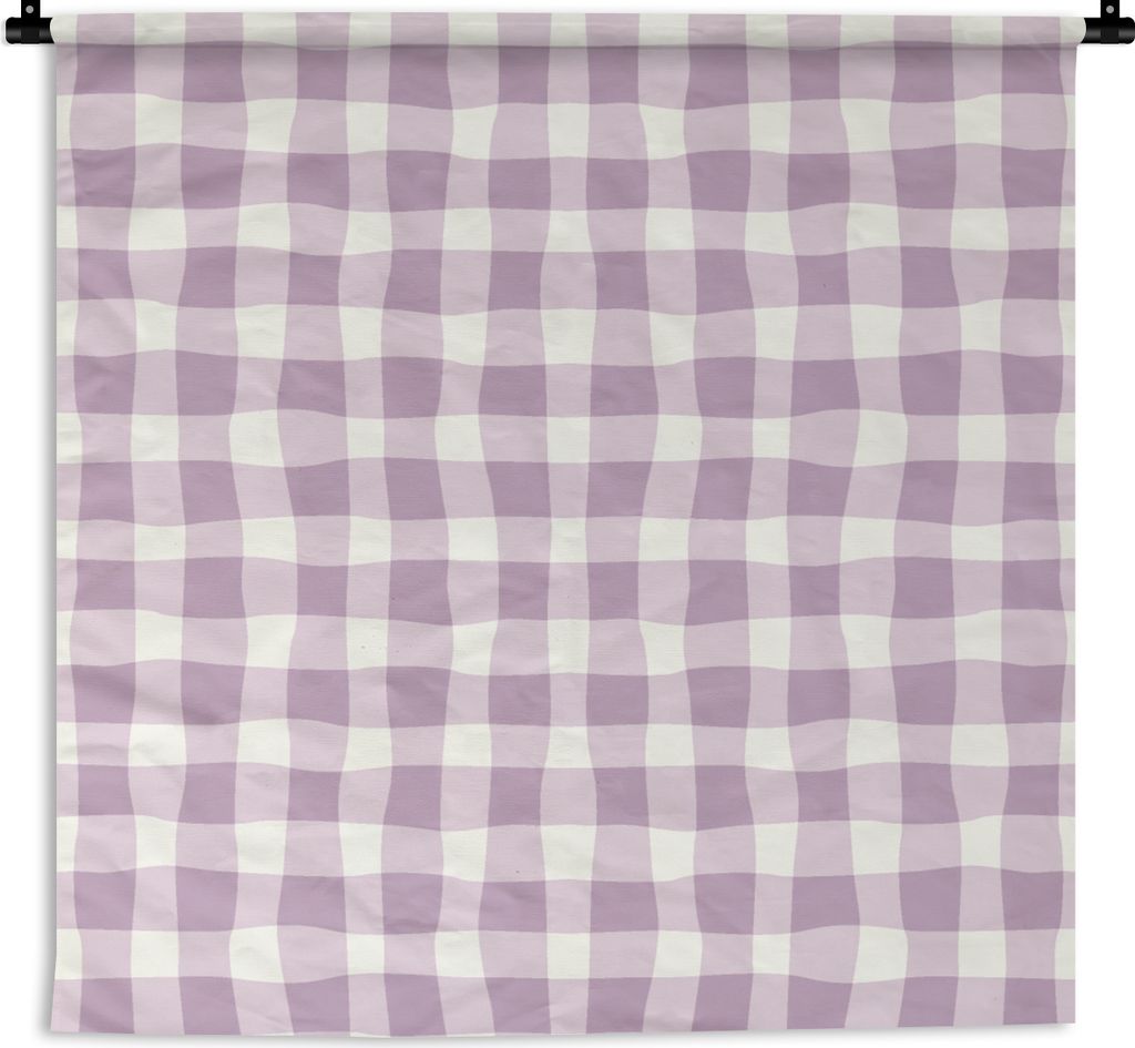 MuchoWow Wandteppich Wandbehang Pastell - Lila - Muster 90x90 cm Tapisserie Dekoration Wandtuch - Wandaufhänger