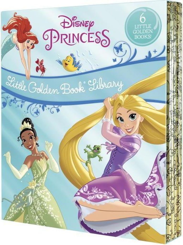 Disney Princess Little Golden Book Library -- 6 Little Golden Books