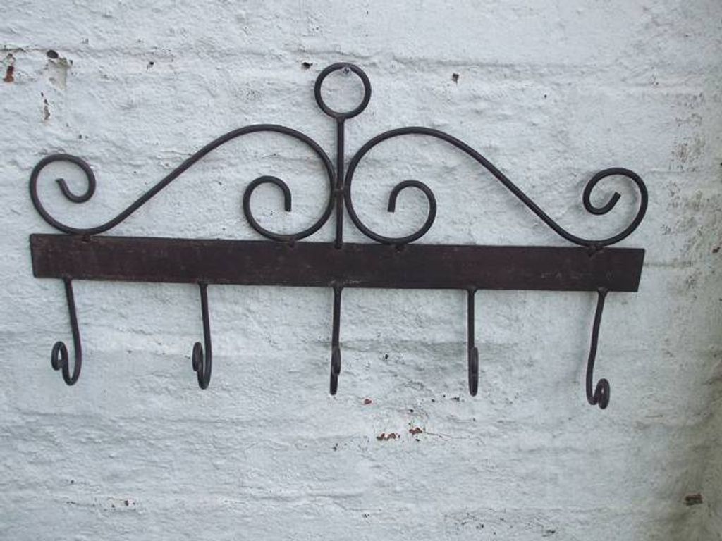 Große, stabile Hakenleiste, Wandhaken, Küche, Bad, Eisen, Landhaus