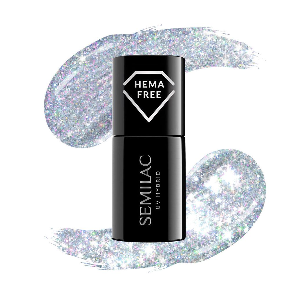 Semilac 460 Silver Firewrks 7Ml. Zdjęcie produktu 