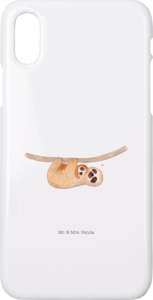 Mr. & Mrs. Panda Iphone 10 Handyhülle Faultier Kind - Weiß - Geschenk, Mom-life, Liebe, Mutter, Hülle, Handy, Baby, Cover, X