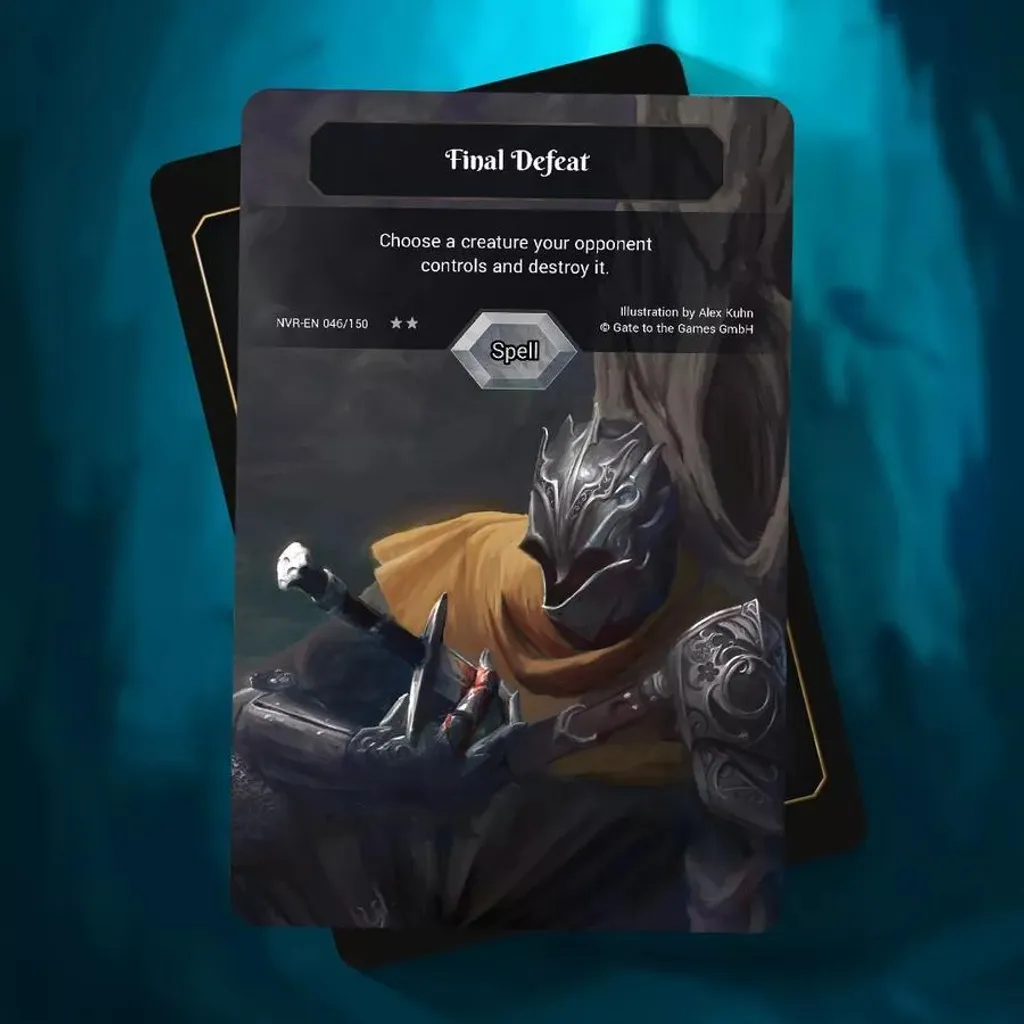 Jeu de cartes à collectionner Neverrift Starter Kit avec plateau de jeu