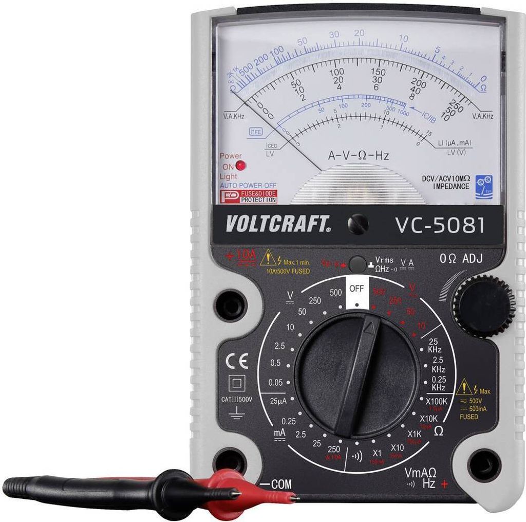 VOLTCRAFT VC-5081 Hand-Multimeter analog CAT III 500 V