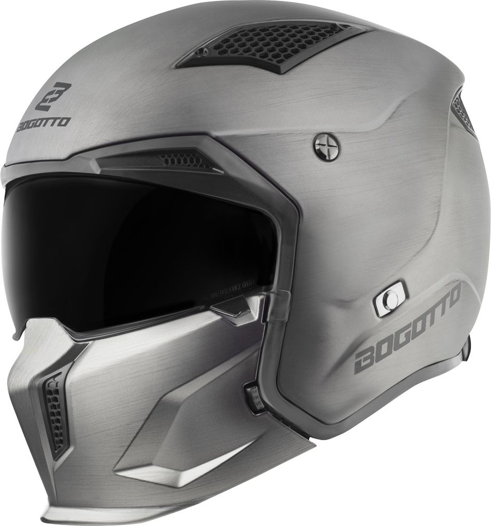 Bogotto Radic Scratch ECE 22.06 Helm, titan matt, XL