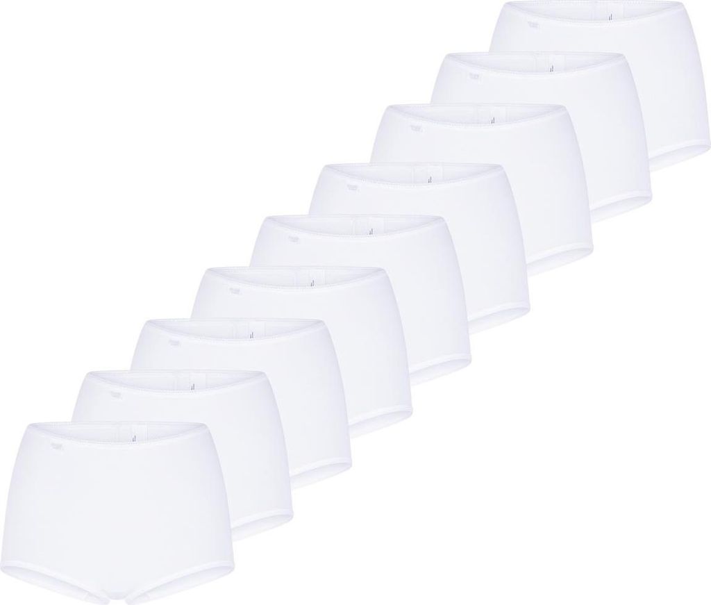 sloggi 9er Pack 24/7 Baumwolle Maxi Slip Perfekter Sitz, Mit feinen Details, Angenehm auf der Haut