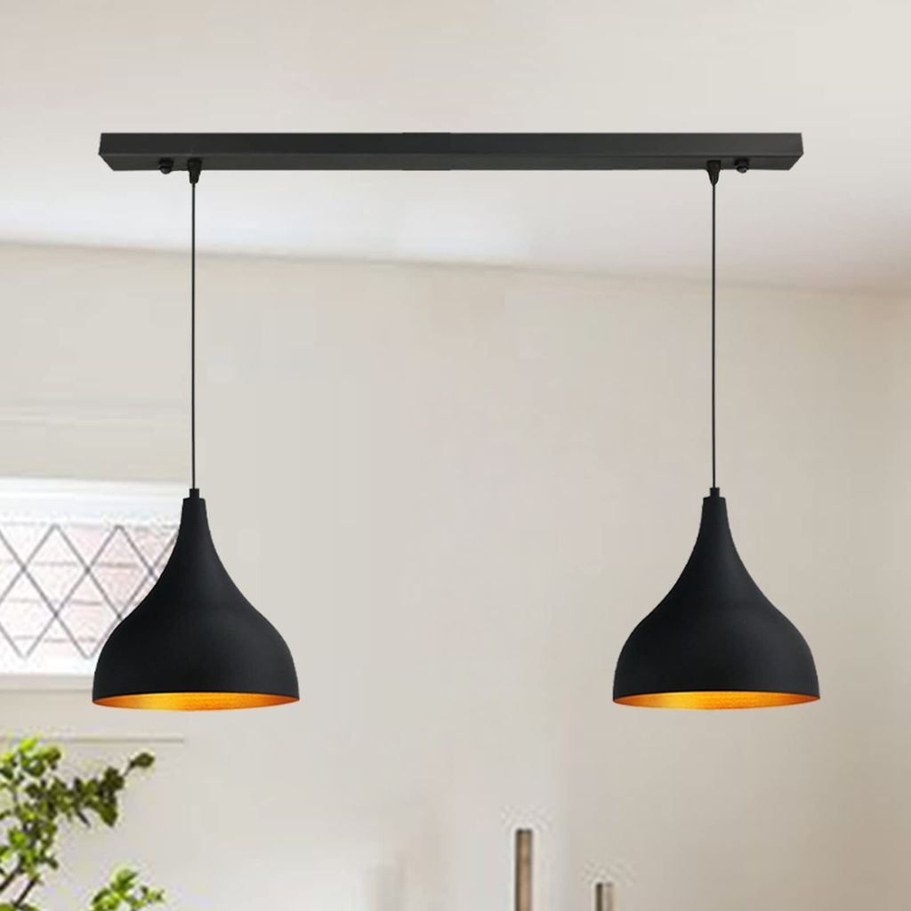 Pendelleuchte Esstisch I Adash I 2 Flammige Metall Produktbild 