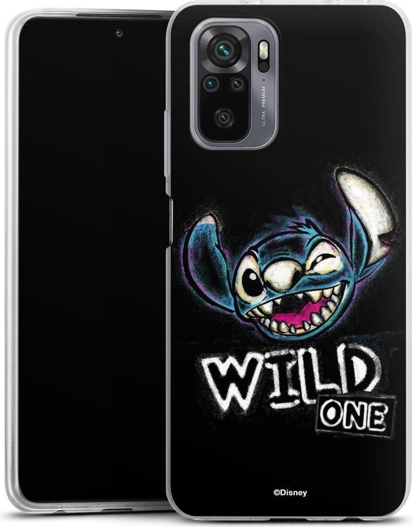 DeinDesign Slim Hülle für Xiaomi Redmi Note 10S Silikon Case Ultra Dünn Handyhülle Disney Offizielles Lizenzprodukt Lilo & Stitch