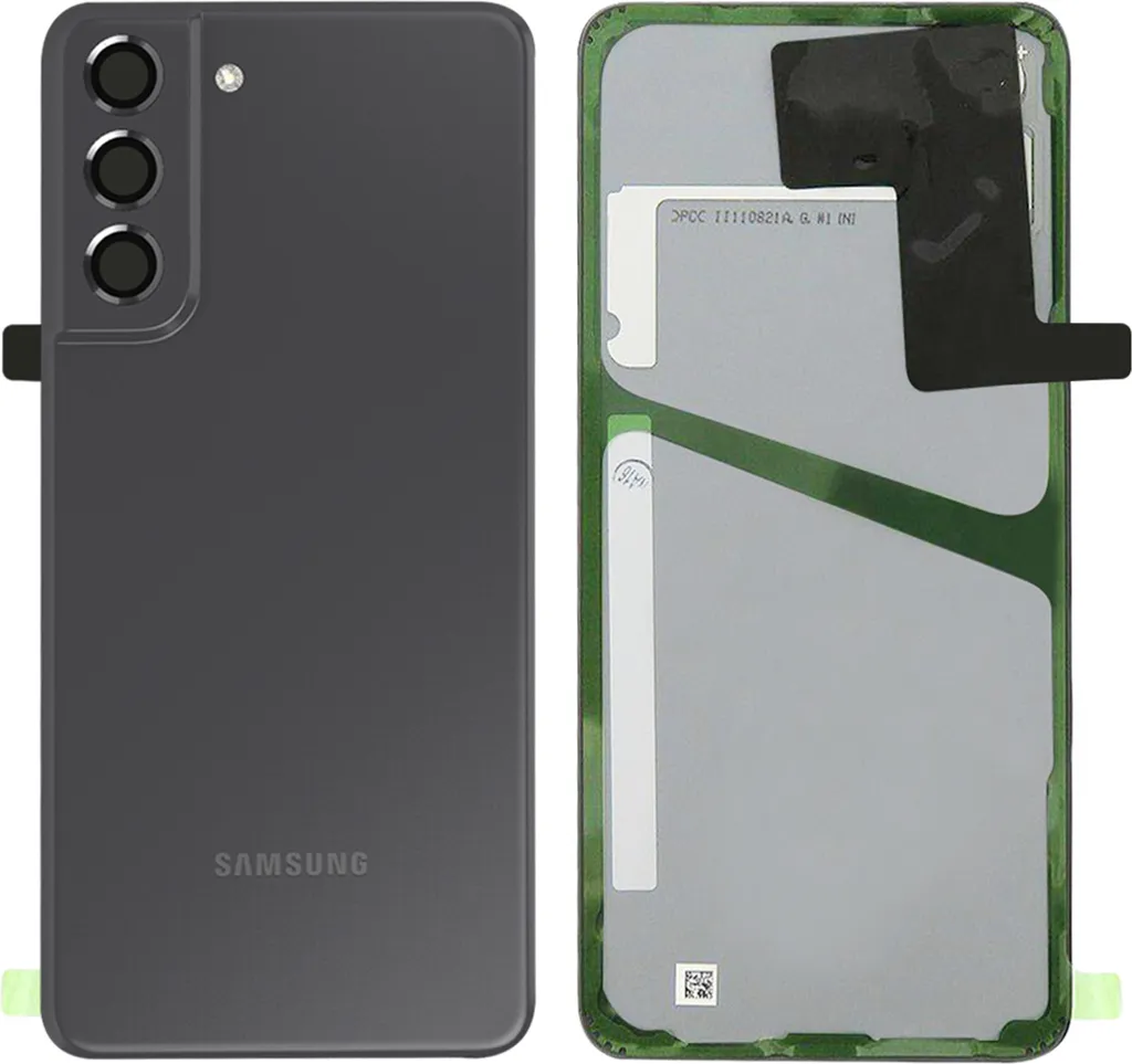 Remplacer vitre arrière rayée Samsung S21 FE par ce dos Graphite OEM