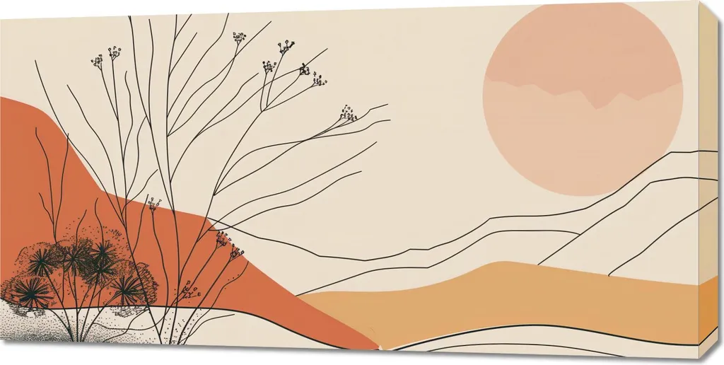 Image Dune désertique 100 x 50 cm - Habillez vos grands murs vides
