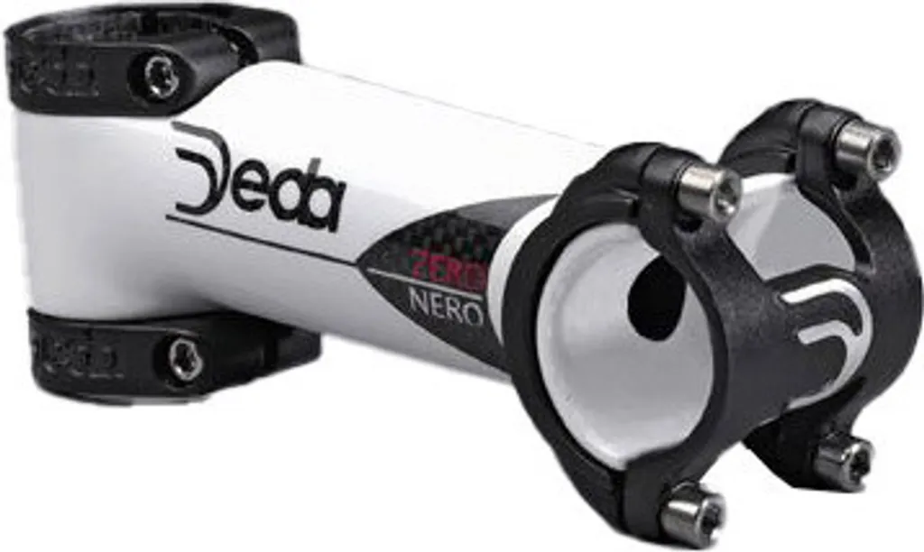 Potence Deda ZeroNero Carbone Blanc 120 mm Ultralégère et Rigide