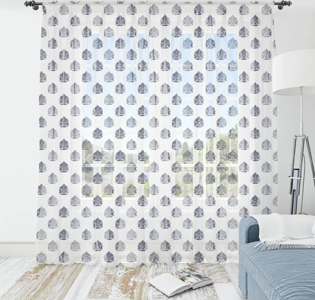 Arazzo Parete Lavabile 160x274 - Tessuto Satin Paisley ABAKUHAUS
