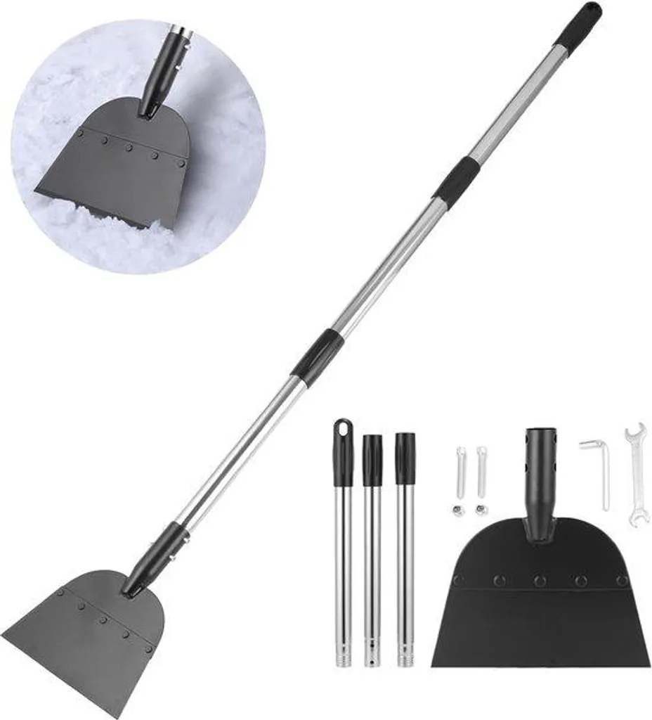 Pelle pour déneiger et entretenir les bordures de jardin avec manche ajustable