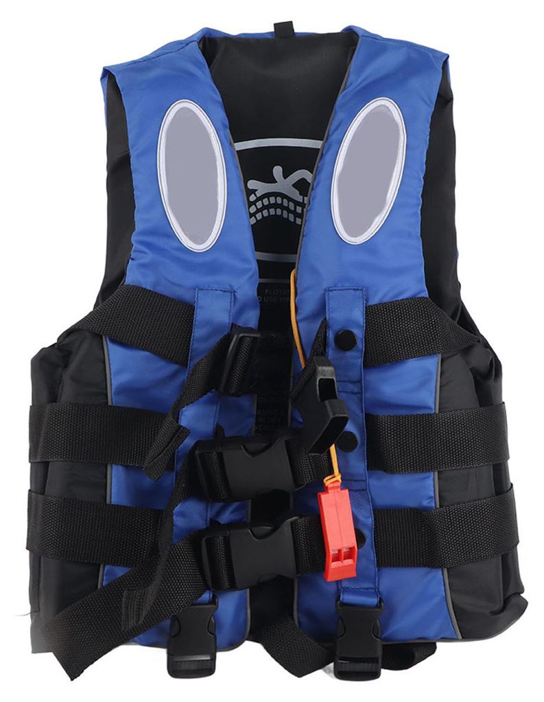 Universal Kinder Schwimmweste Driften Schwimmen Bootfahren Ski Preserver Weste (Blau S)
