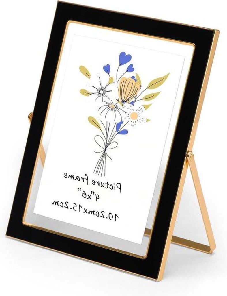 Elegante glasenkele fotolijst 10 x 15 cm - stijlvolle foto decoratie