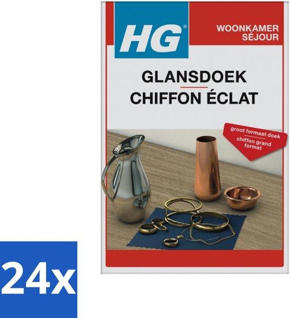 Silber Glanztuch - Großformat - Höchste Glanzoptik - Ein Tuch - Vorteilspackung - 24 Stück