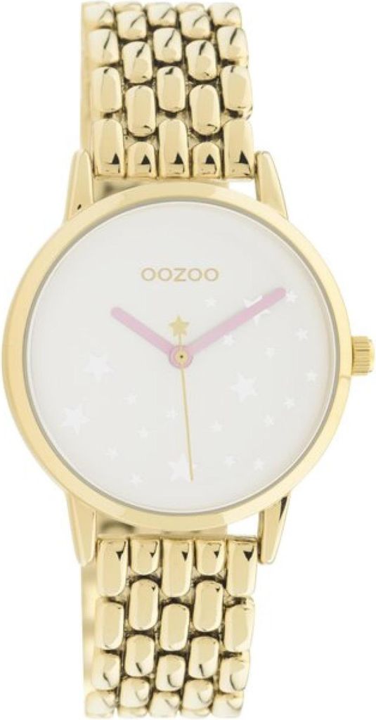 Oozoo Armbanduhr gold Edelstahl Timepieces Damen Analog-Quarzuhr UOC11027