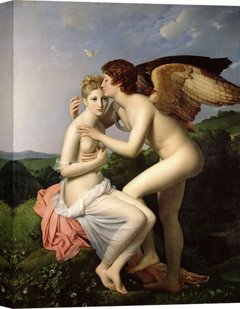 Stampa d'arte su tela - Gerard Francois Pascal Simon, Amore e Psiche - 60x40 cm