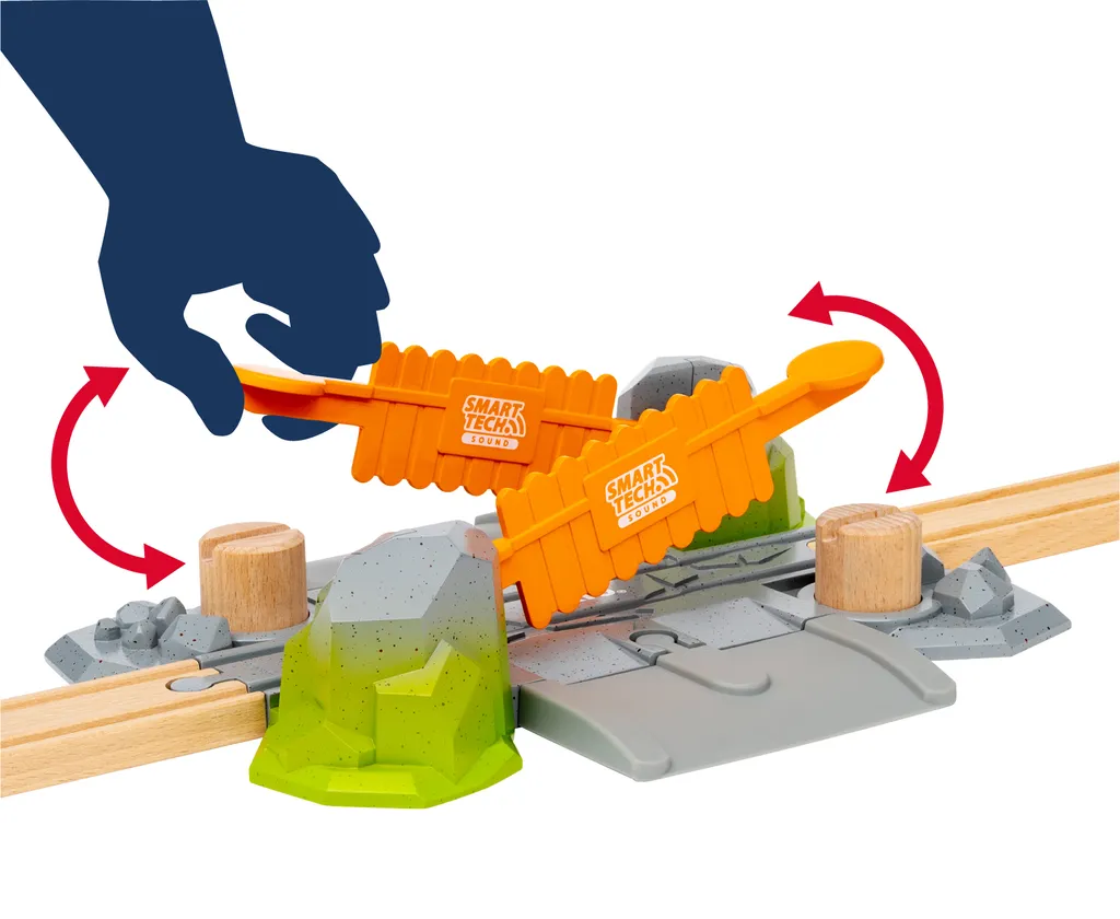 Circuit Train Bois : Passage à Niveau Smart Tech Sound BRIO World 33965