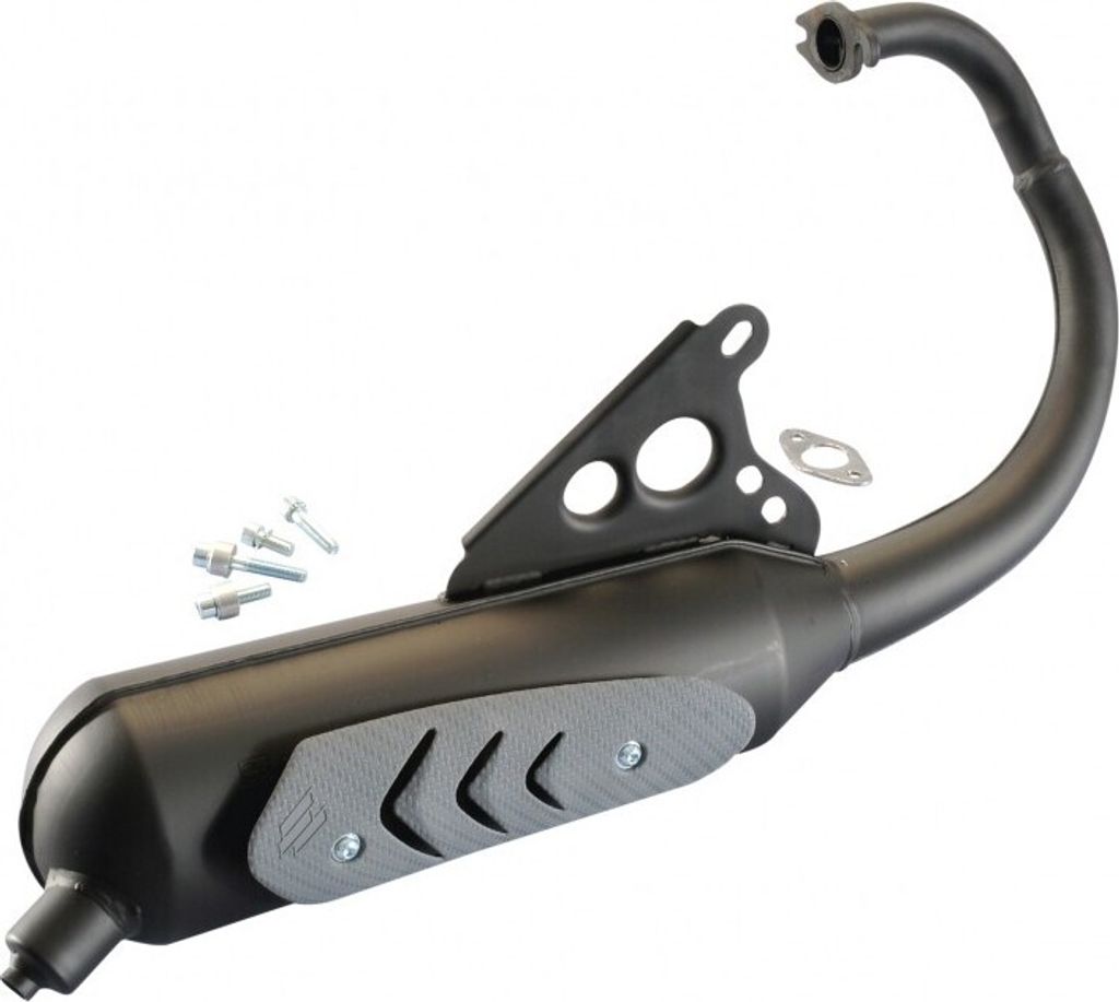 Auspuff Polini Original - mit ABE für AC (Booster etc.) Aprilia, Amico (1991-1992), (ab 1993), GL, Sport, SR 50 (bis 1994), MBK, Booster , Slider,...