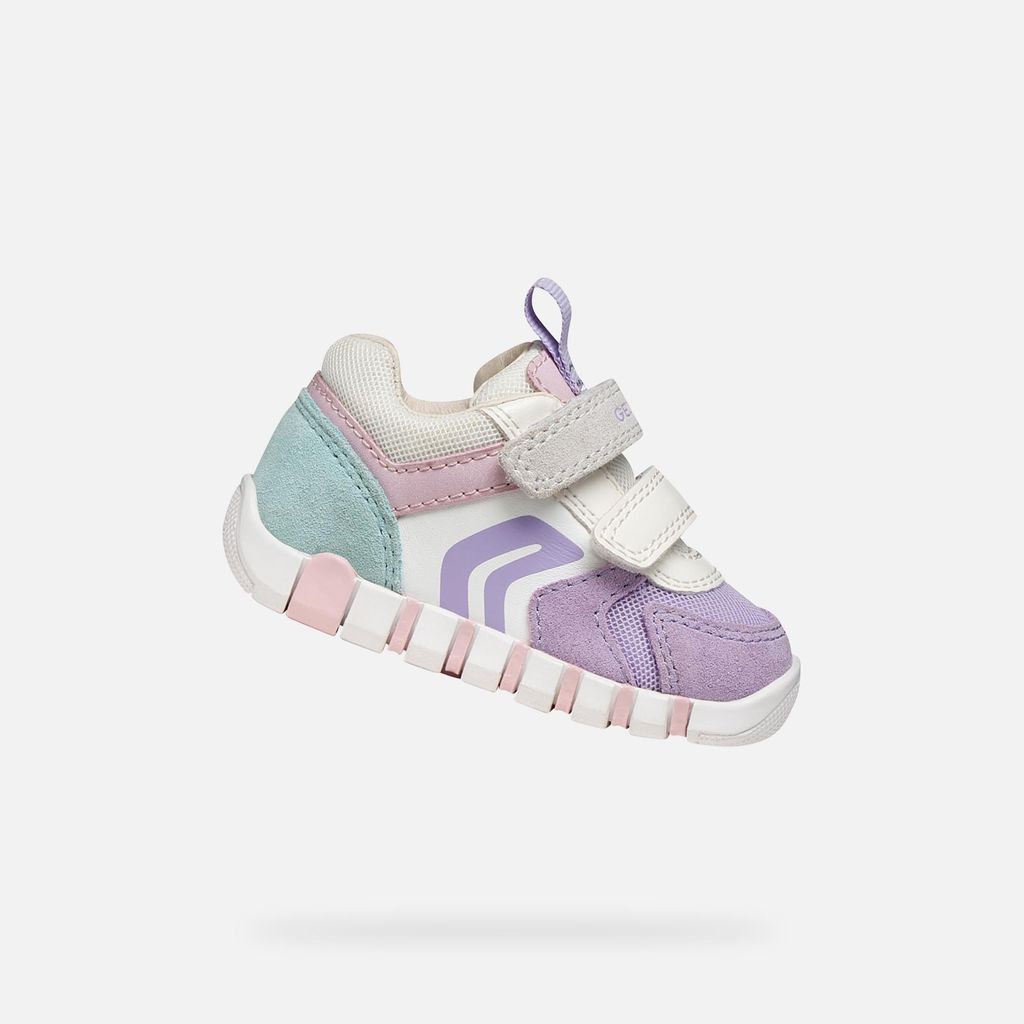 Geox Lila Mädchen-Sneaker für die ersten Schritte Iupidoo 25