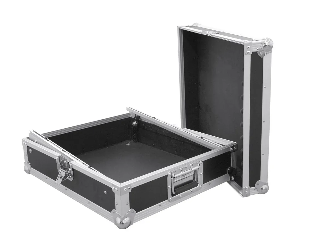 Flight-case de mixage réglable Roadinger MCV-19 12HE noir robuste