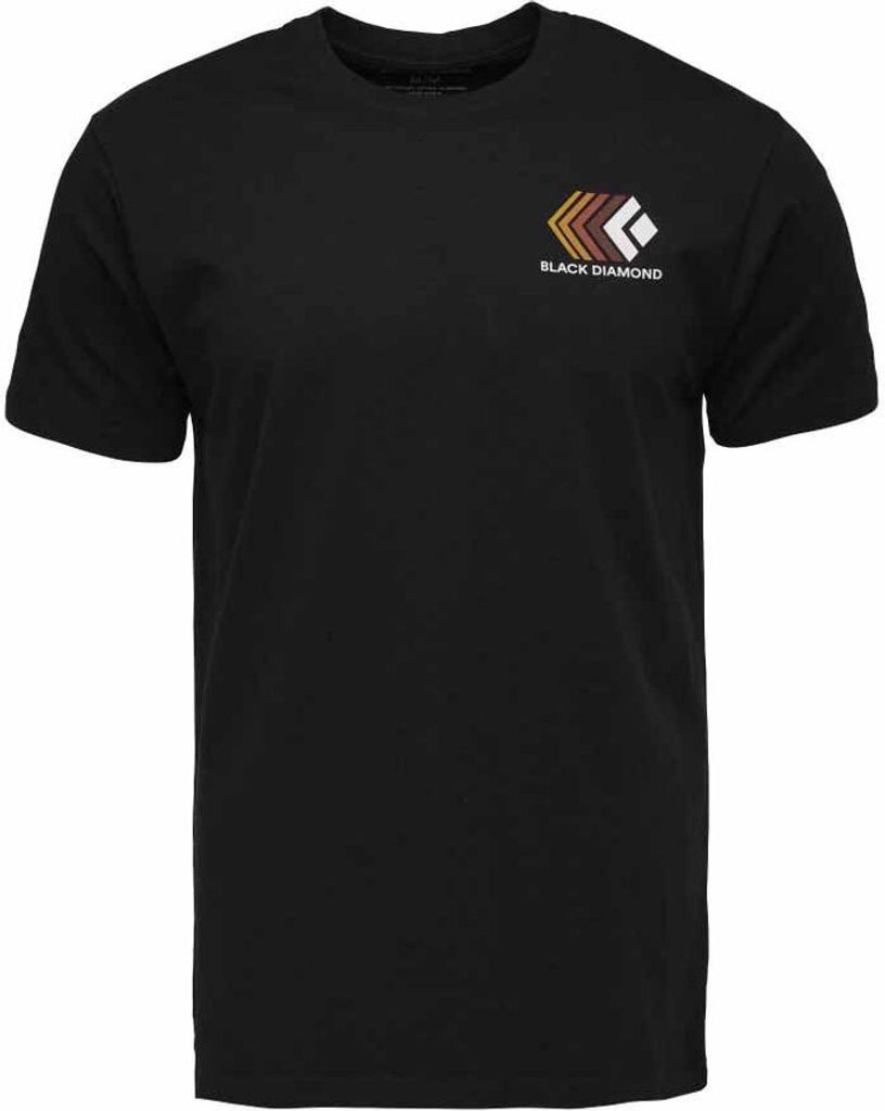 Black Diamond Faded Kurzarm-t-shirt Schwarz M Mann Schwarz M